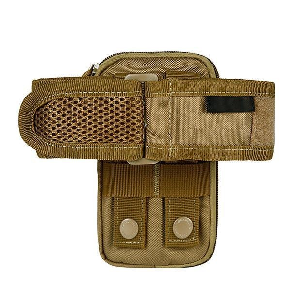 Herre Nylon Tactical Arm Bag Molle Edc Pouch Mobiltelefon Pung Bælte Taljetaske