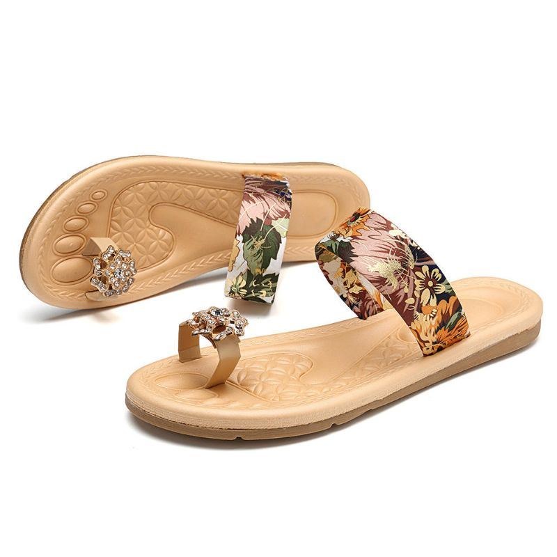 Bohemian Women Sommer Flade Flip Flops Sandaler