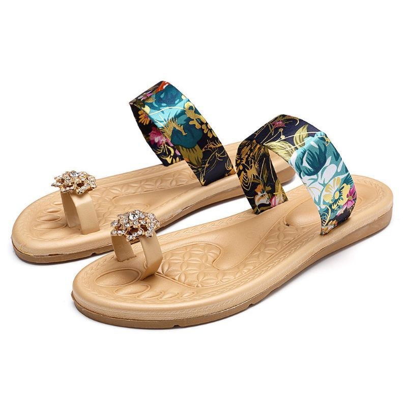 Bohemian Women Sommer Flade Flip Flops Sandaler