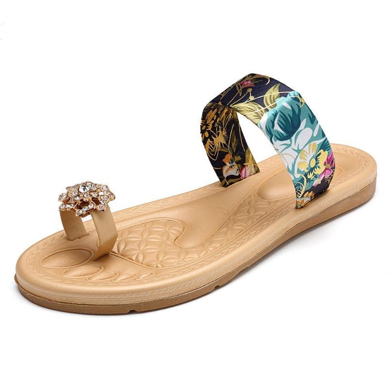 Bohemian Women Sommer Flade Flip Flops Sandaler