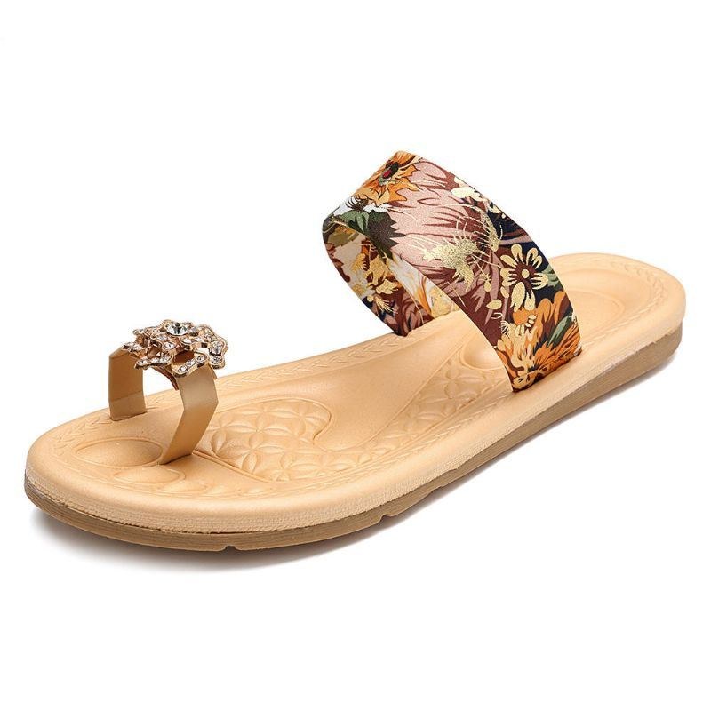 Bohemian Women Sommer Flade Flip Flops Sandaler