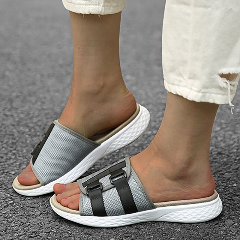 Dame Åben Tå Slip On Casual Sommer Daglige Flade Sandaler