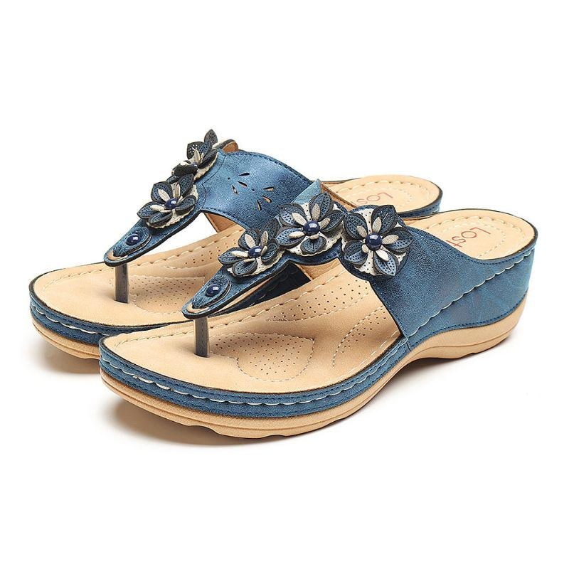 Dame Beach Flip Flops Bløde Casual Wedge Sandaler