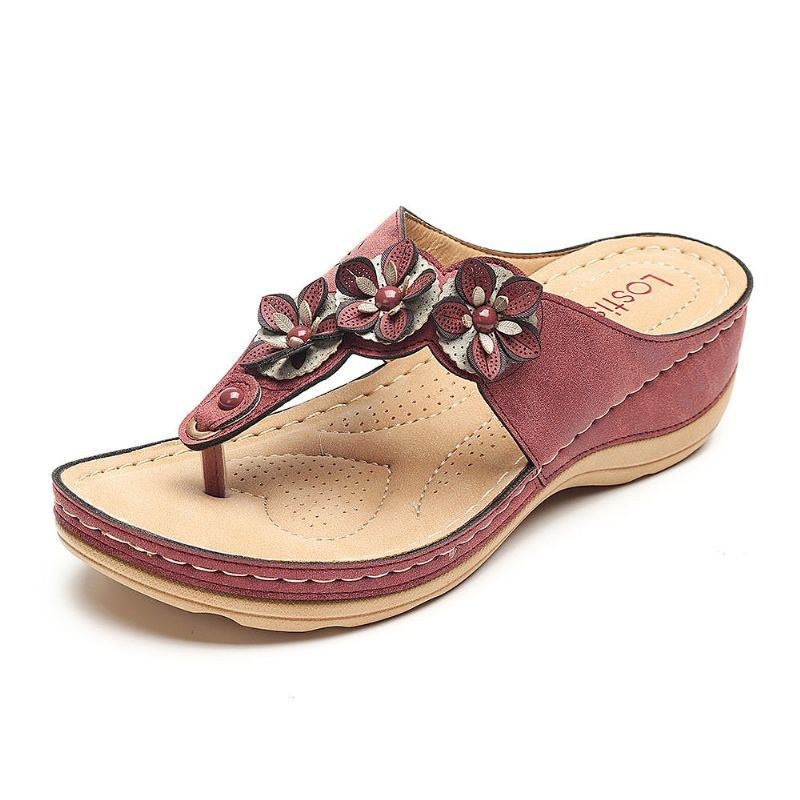 Dame Beach Flip Flops Bløde Casual Wedge Sandaler