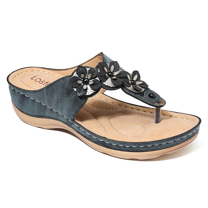 Dame Beach Flip Flops Bløde Casual Wedge Sandaler