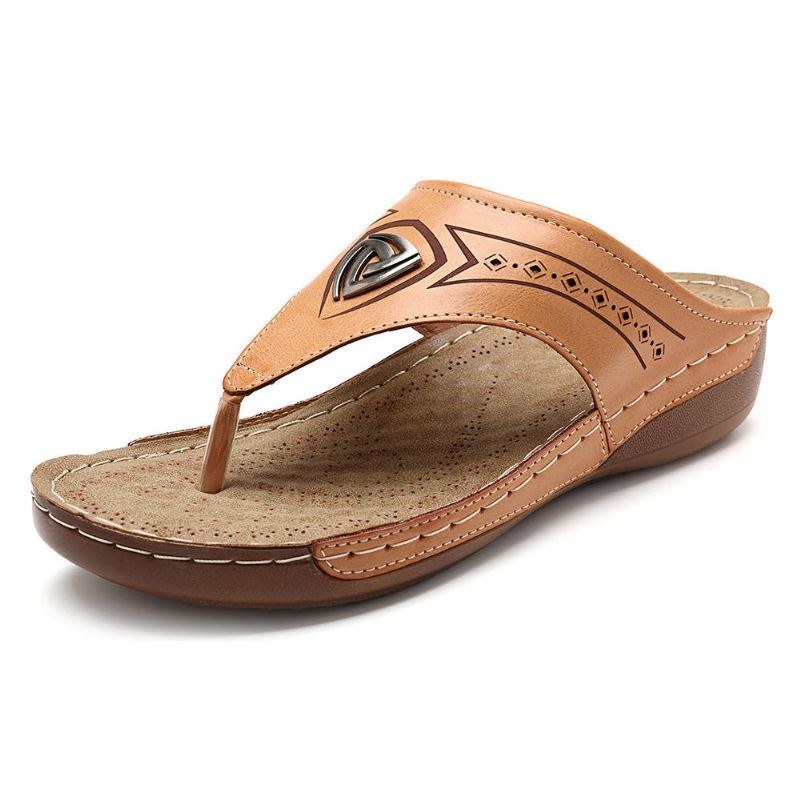 Dame Bløde Casual Beach Flip Flops Flade Sandaler