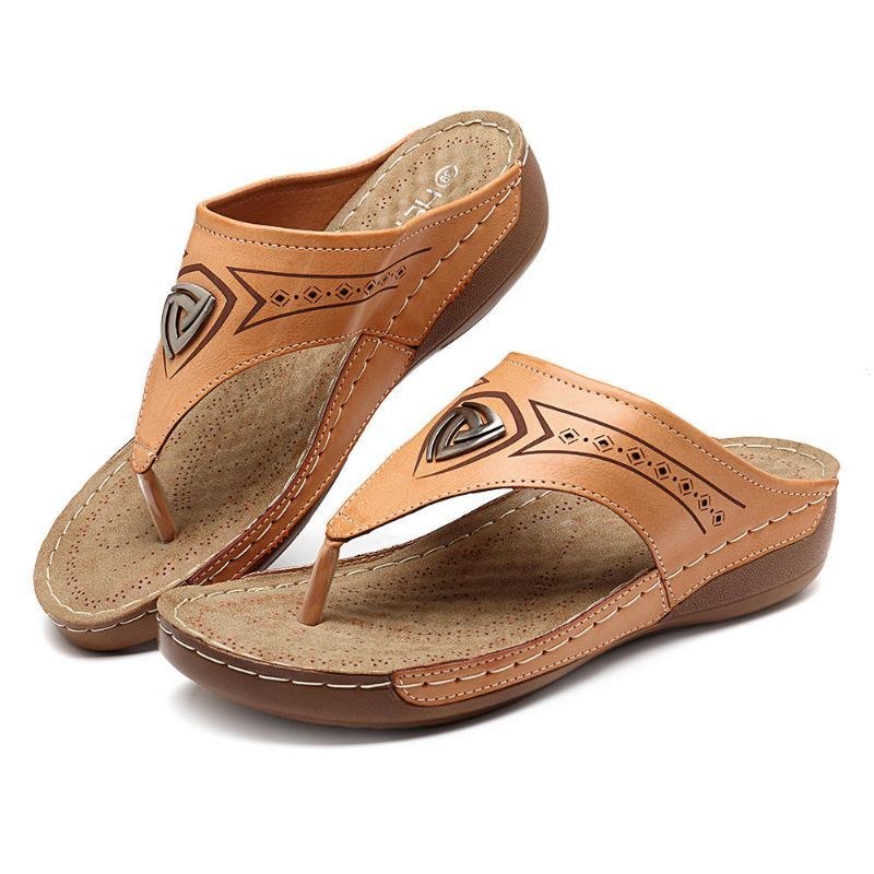 Dame Bløde Casual Beach Flip Flops Flade Sandaler