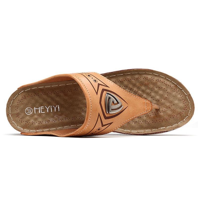 Dame Bløde Casual Beach Flip Flops Flade Sandaler