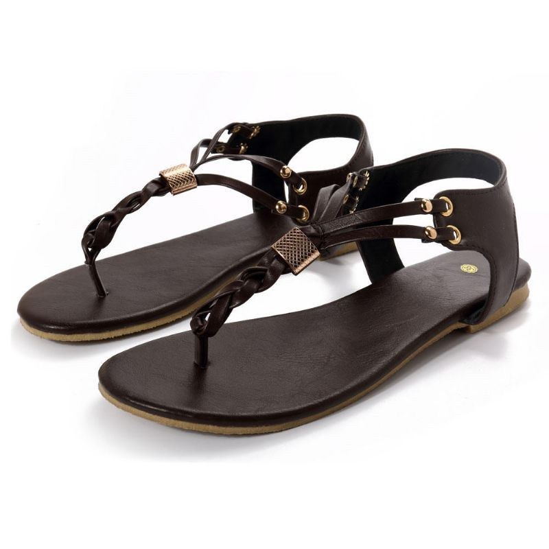 Dame Casual Blød Metal Strandsandaler