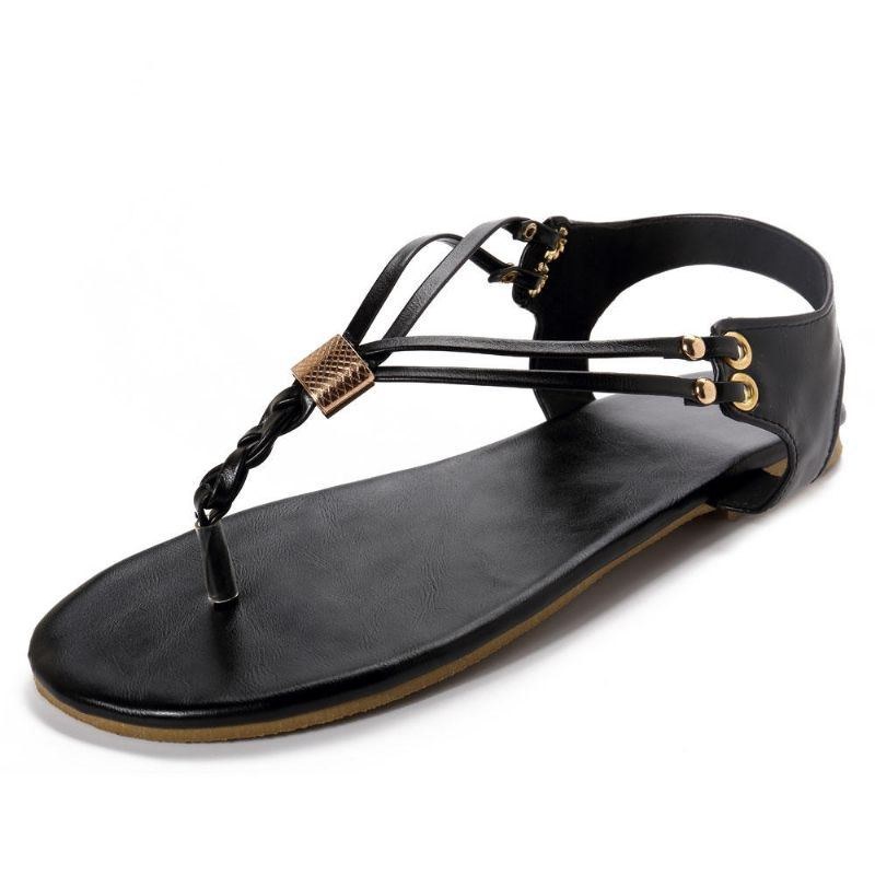 Dame Casual Blød Metal Strandsandaler