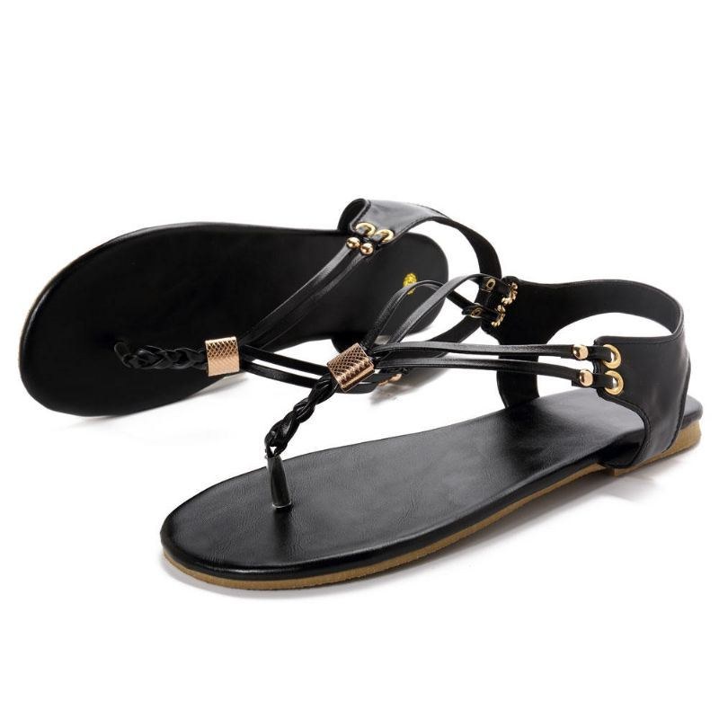 Dame Casual Blød Metal Strandsandaler