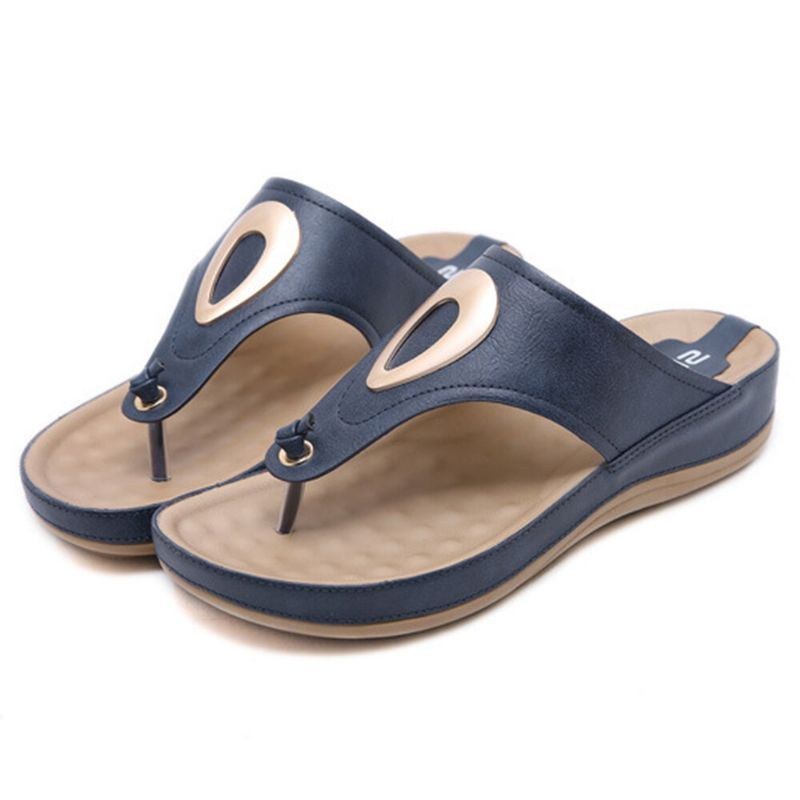 Dame Casual Clip Toe Flip Flops Sandaler