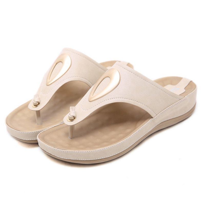 Dame Casual Clip Toe Flip Flops Sandaler