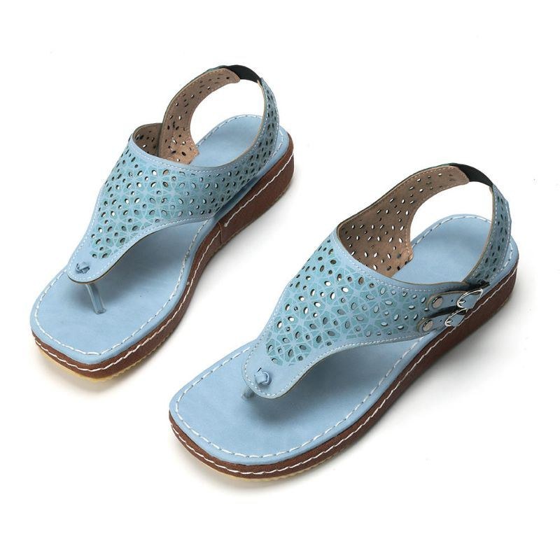 Dame Casual Hollow Clip Toe Spænde Sandaler