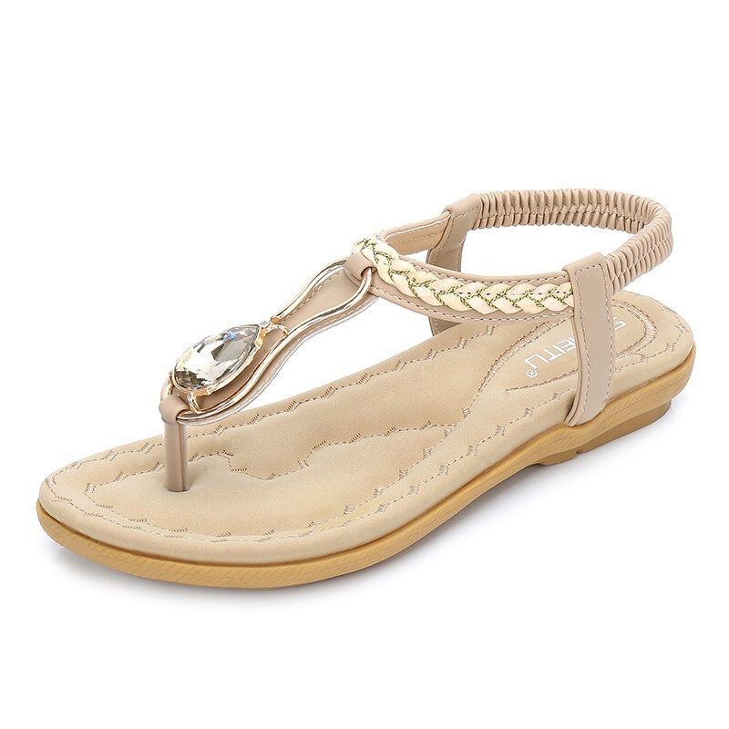 Dame Casual Outdoor Beach Bløde Flade Sandaler