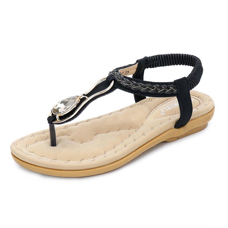 Dame Casual Outdoor Beach Bløde Flade Sandaler