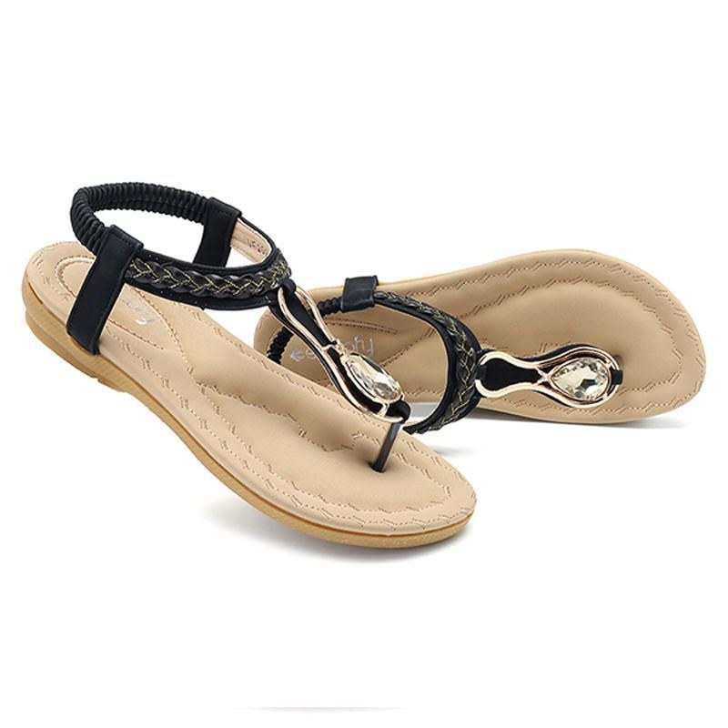 Dame Casual Outdoor Beach Bløde Flade Sandaler