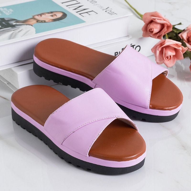 Dame Casual Wedges Beach Slide Sandaler