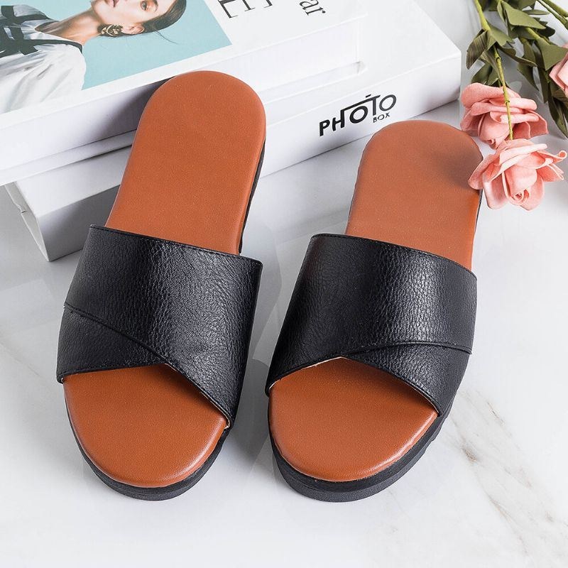 Dame Casual Wedges Beach Slide Sandaler