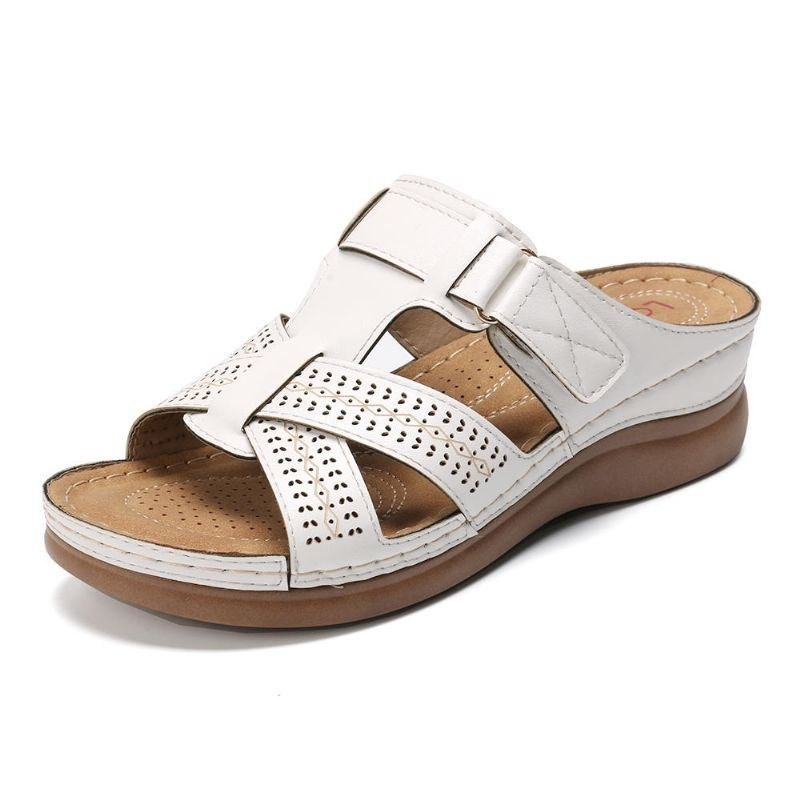 Dame Comfy Hollow Out Krogløkke Wedges Sandaler