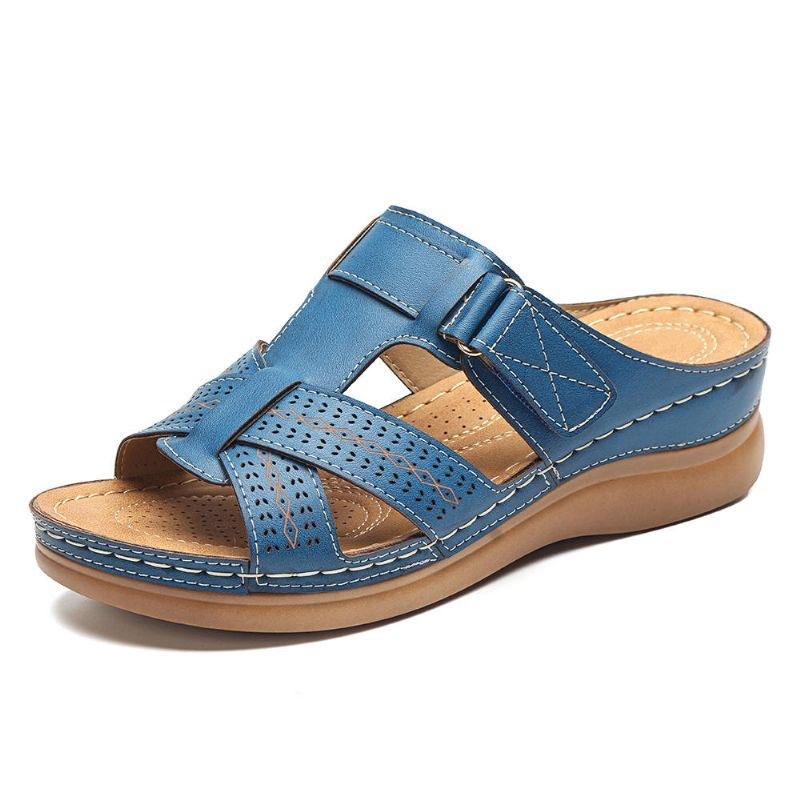 Dame Comfy Hollow Out Krogløkke Wedges Sandaler