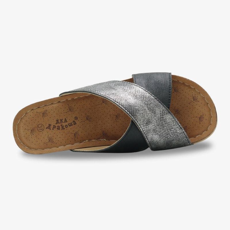 Dame Cross Splejsning Åben Tå Comfy Summer Casual Wedge Sandaler