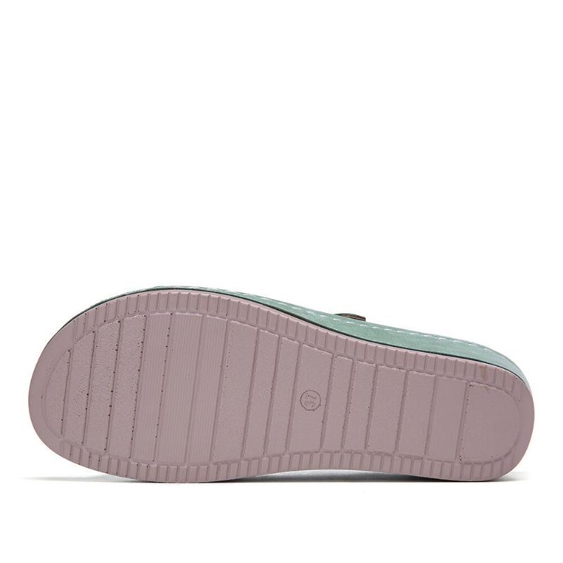 Dame Dobbeltbånd Håndlavede Hule Casual Comfy Sandaler