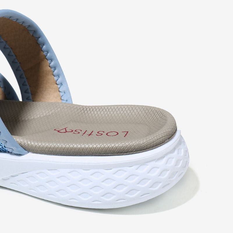 Dame Flip Flopsøm Blød Sål Slip On Casual Sommer Flade Sandaler