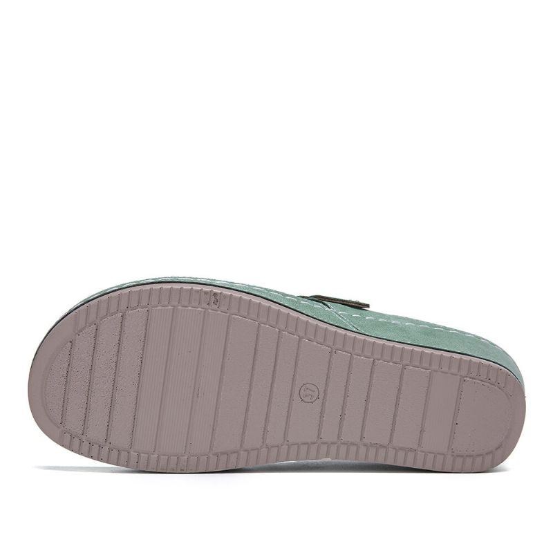 Dame Håndlavet Syning Hule Clip Toe Casual Comfy Sandaler