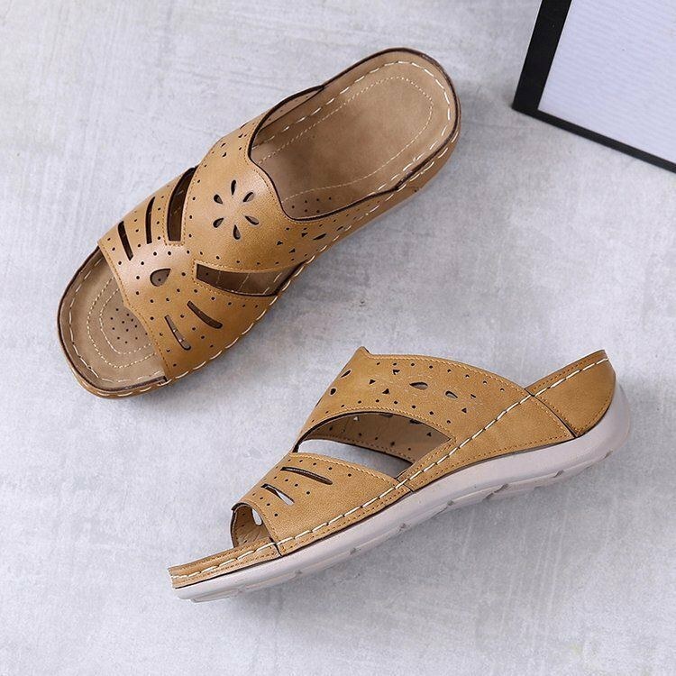 Dame Hollow Comfy Non-slip Casual Slip On Wedges Sandaler