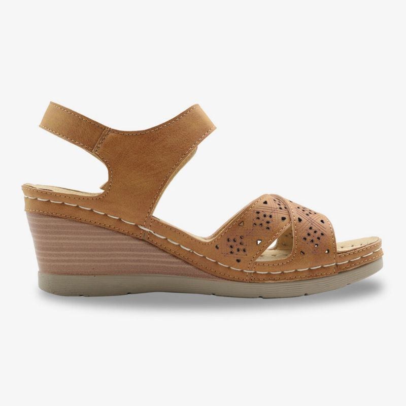 Dame Hul Ud Åben Tåspænde Casual Summer Wedge Sandaler