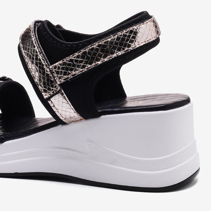 Dame Justerbar Strap Sports Comfy Casual Wedge Sandaler