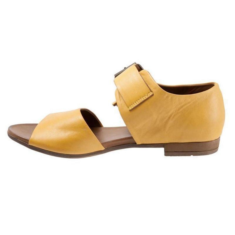 Dame Large Størrelse Rom Peep Toe Casual Spænde Flade Sandaler