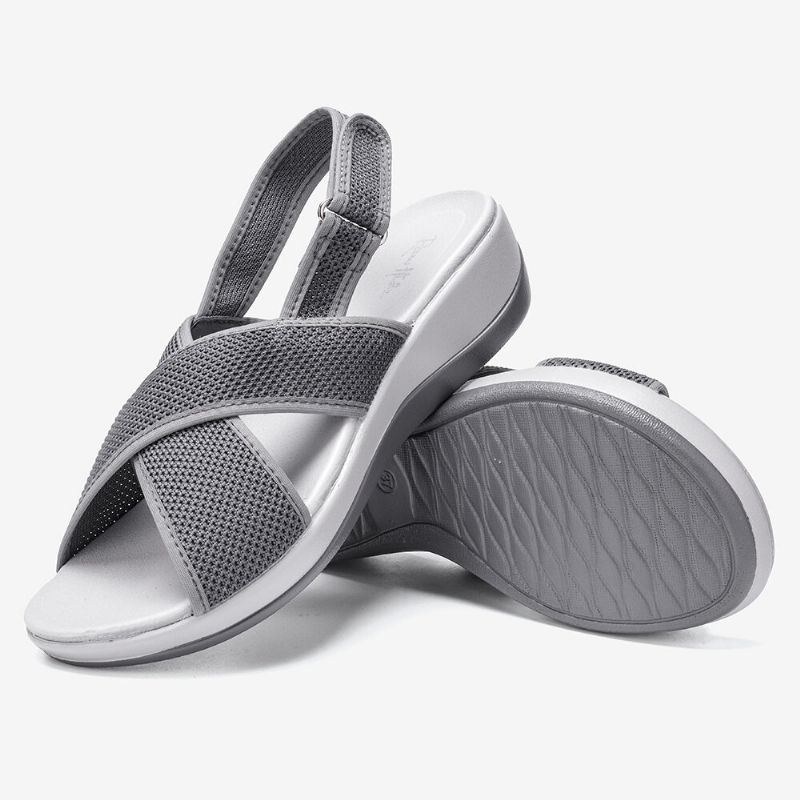 Dame Peep Toe Casual Slingback Sport Sandaler