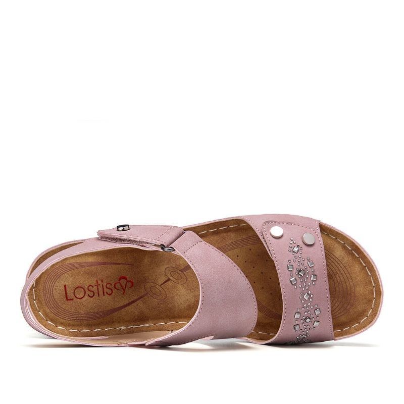 Dame Rhinestone Krogløkke Komfortable Casual Sandaler