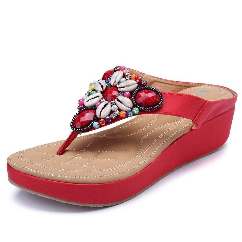 Dame Rhinestones Bohemian Casual Sandaler