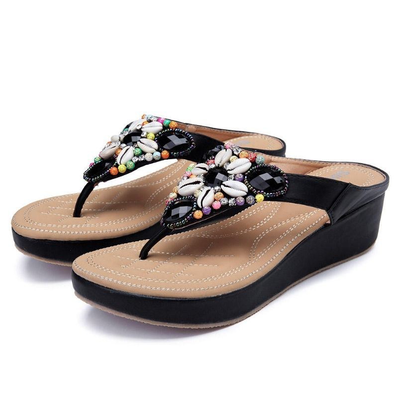 Dame Rhinestones Bohemian Casual Sandaler