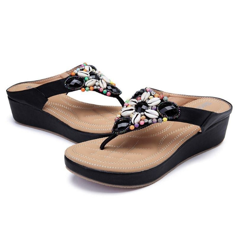 Dame Rhinestones Bohemian Casual Sandaler