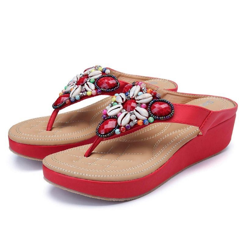 Dame Rhinestones Bohemian Casual Sandaler