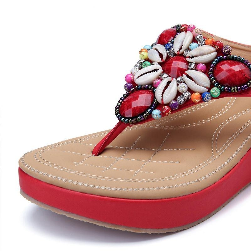 Dame Rhinestones Bohemian Casual Sandaler