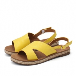 Dame Single Strap Casual Slingback Flade Sandaler