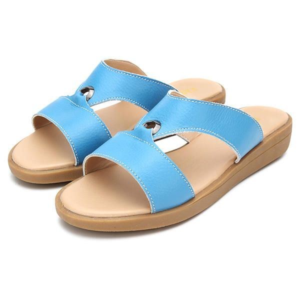 Dame Sommer Chic Strandsandaler Åndbare Slip-on Flat Slippers