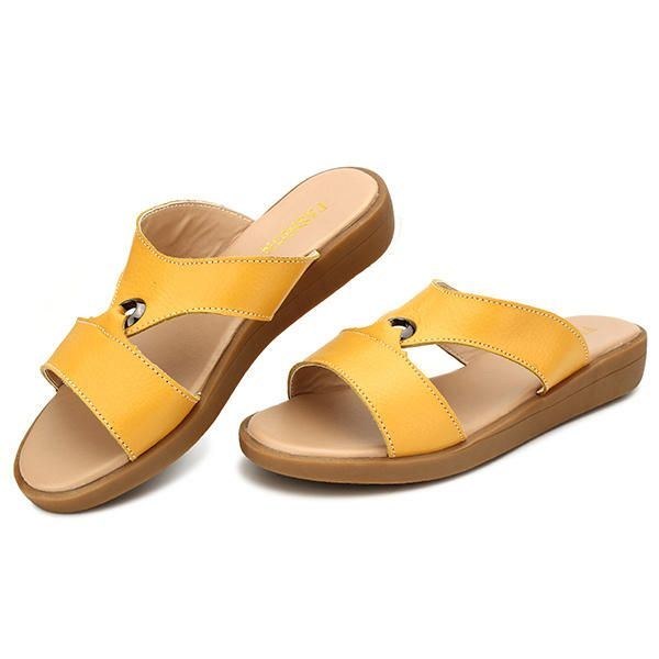 Dame Sommer Chic Strandsandaler Åndbare Slip-on Flat Slippers