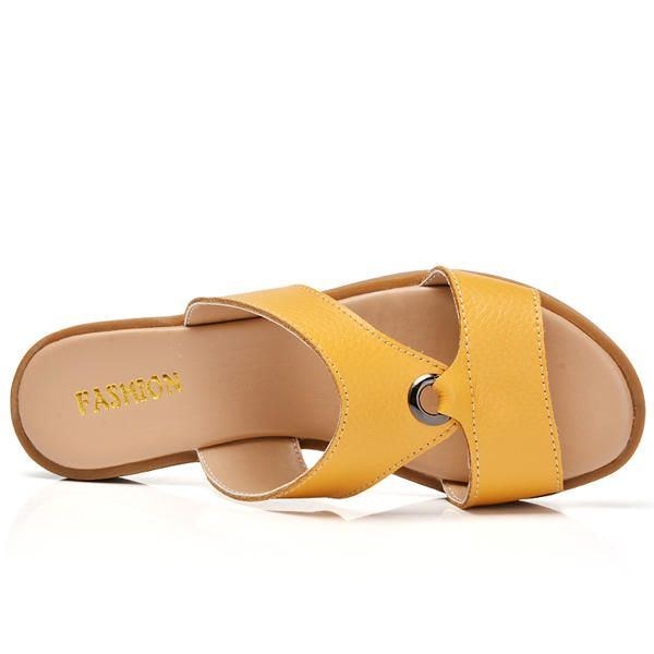 Dame Sommer Chic Strandsandaler Åndbare Slip-on Flat Slippers