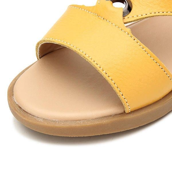 Dame Sommer Chic Strandsandaler Åndbare Slip-on Flat Slippers