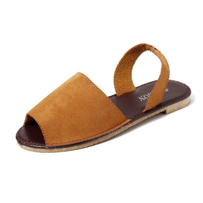 Dame Sommer Fisk Mund Slip On Sandaler Sko