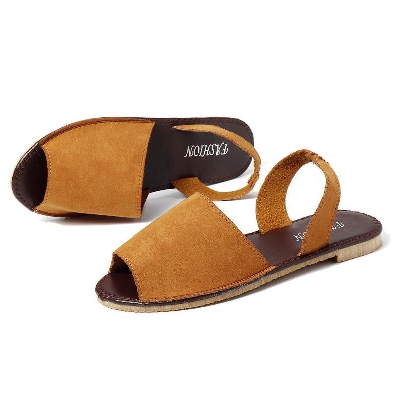 Dame Sommer Fisk Mund Slip On Sandaler Sko