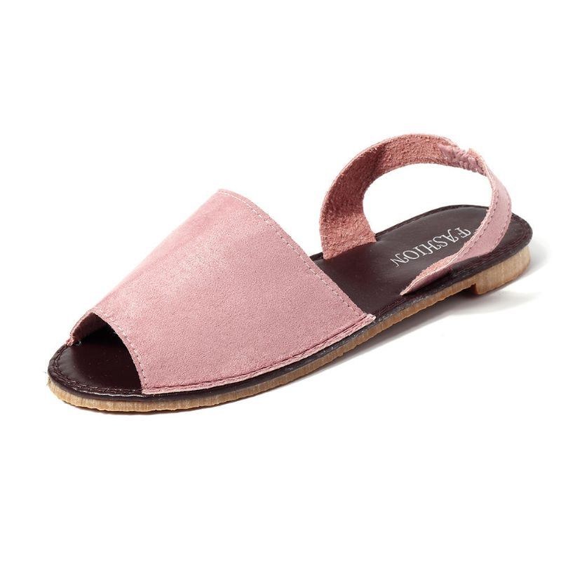 Dame Sommer Fisk Mund Slip On Sandaler Sko