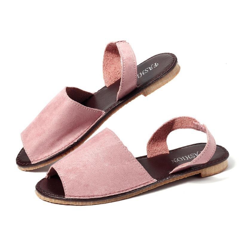 Dame Sommer Fisk Mund Slip On Sandaler Sko