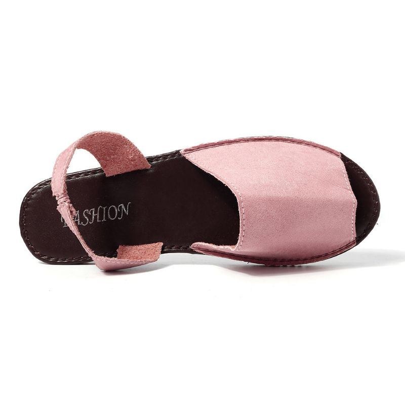 Dame Sommer Fisk Mund Slip On Sandaler Sko